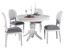 Valgomojo komplektas Kalune Design Albero 151, balta sp./pilka sp.
