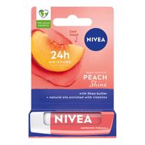 Lūpų balzamas Nivea Peach Shine, 4.8 g, -