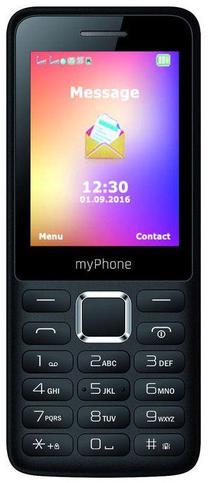 Telefons ar pogām MyPhone 6310, 32 MB, melns krās.