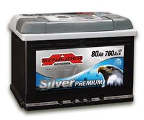 Akumuliatorius Sznajder Silver Premium SSP58035, 12 V, 80 Ah, 760 A
