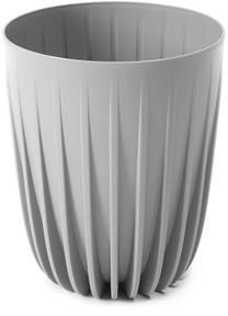Gėlių vazonas Lamela Mira 11,6, plastikinis, 30 cm x 30 cm, Ø 30 cm, pilka sp.