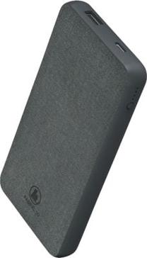 Lādētājs-akumulators (Power bank) Hama PackFabric10, 10000 mAh, pelēka krās.