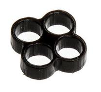 E22 Stealth Cable Comb 4 Slots 4mm Black