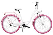 Dviratis miesto Azimut City Lux, 26 ", 17'' rėmas, balta sp./rožinė sp.
