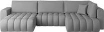 Kampinė sofa Bonito Flores 4, pilka sp., kairinė, 170 x 340 cm x 92 cm