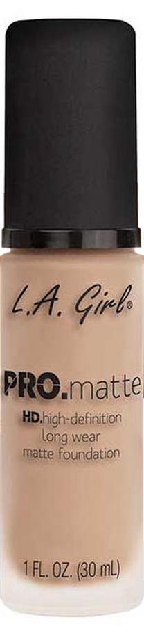 Skystas makiažo pagrindas L.A. Girl PRO Matte Foundation, dramblio kaulo sp., glm675 medium beige, 30 ml