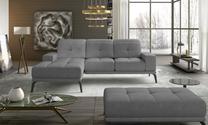 Kampinė sofa Torrense Soro 93, pilka sp., kairinė, 265 x 175 cm x 98 cm
