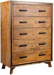 Komoda Home4you 21812, ruda sp., 79 cm x 45 cm x 96 cm