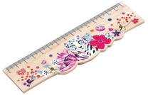 Lineāls Djeco, 1.5 cm, koks, brūna krās./daudzkrāsaina