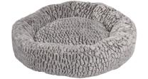 Guļvieta mājdzīvniekiem Flamingo Snoozzy Round 517384, melna krās./pelēka krās., 50 x 18 cm
