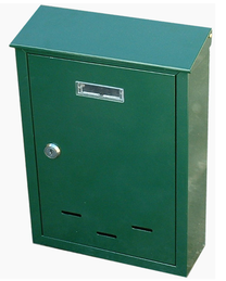 Pašto dėžutė Vorel 78558, žalia sp., 23 cm x 7 cm x 32 cm