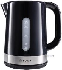 Elektrinis virdulys Bosch TWK 7403, 1.7 l, juoda sp./nerūdijančiojo plieno sp.