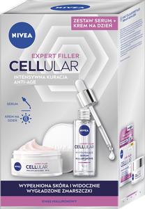 Veido priežiūros priemonių rinkinys Nivea Cellular Filler Expert, 80.0 ml, SPF 15