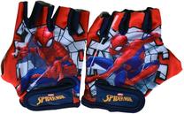 Велосипедные перчатки детские Volare Spiderman, синий цв./красный цв.