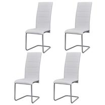Krēslu komplekts VLX Cantilever 242288 242288, balta krās., 52.5 cm x 41 cm x 102.5 cm, 4 gab.