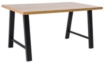 Stalas Abramo, ruda sp./juoda sp., 150 cm x 90 cm x 75 cm