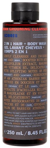 Dušas želeja un šampūns Korres Athenian 2 in 1, 250 ml