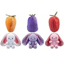 Pliušinis žaislas triušis PMS Carrot, (spalva/dizainas parenkami atsitiktine tvarka), 20 cm