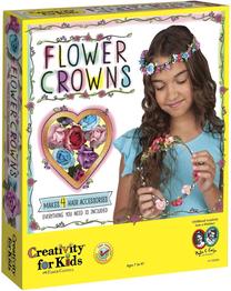 Papuošalų gamybos rinkinys Creativity For Kids Flower Crowns, įvairių spalvų