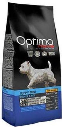 Kuiv koeratoit Optima Nova Puppy Mini Chicken & Rice, kanaliha/riis, 2 kg