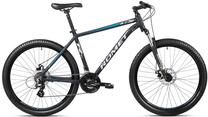 Dviratis kalnų Romet Rambler R7.1, 27.5 ", 21" rėmas, juoda sp./sidabro sp./turkio sp.
