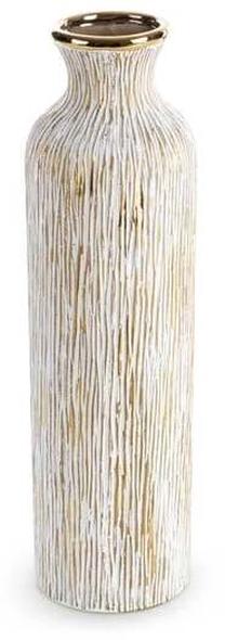 Dekoratyvinė vaza Anisa, 40 cm, aukso sp./balta sp.