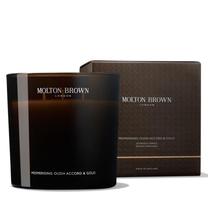Žvakė, aromatinė Molton Brown Mesmerising Oudh Accord & Gold 3 Wick, 60 - 70 h, 600 g, ruda sp.