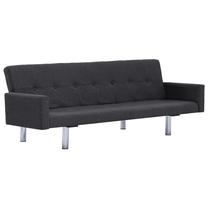 Sofa-lova VLX Polyester, tamsiai pilka sp., 184 x 77.5 cm x 66.5 cm