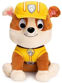 Mīkstā rotaļlieta Spin Master Paw Patrol Rubble, brūna krās./dzeltena krās., 22 cm