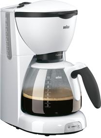 Filtra kafijas automāts Braun CafeHouse KF520, balta krās.