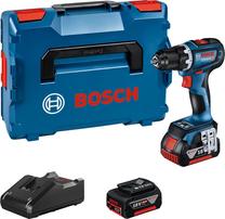 Akumuliatorinis smūginis gręžtuvas-suktuvas su akumuliatoriumi Bosch GSB 18V-90 C, 18 V, 4 Ah