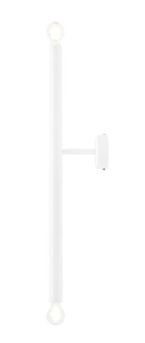 Valgusti lagi Aldex Tubo, E14, 2 x 10 W, valge v. / valge v.