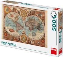 Пазл Dino Ancient World Map, 500 шт.
