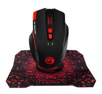 Laidinė žaidimų pelė Hyrican Marvo G928+G1, juoda sp.
