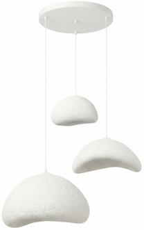 Valgusti lagi Opviq Luna, E27, 3 x 40 W, valge v. / valge v.