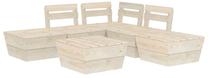 Lauko baldų komplektas VLX 6 Piece Garden Pallet Lounge Set