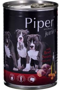 Märg koeratoit Piper Junior with Beef Hearts and Carrot, veiseliha/porgand, 0.4 kg