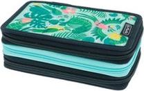 Penālis Herlitz Jungle, 19 cm x 11.5 cm, zila krās./gaiši zila krās.