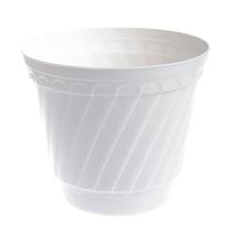 Gėlių vazonas Uniplastex Barok UDB26, plastikinis, Ø 26 cm, balta sp.