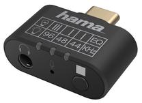 Adapteris Hama USB-C - 3.5mm/Microphone USB-C male, Microphone + 3.5mm female, melna krās.