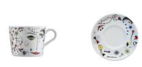 Puodelis su lėkštute Hermia Tea Cup Set, įvairių spalvų, 0.18 l