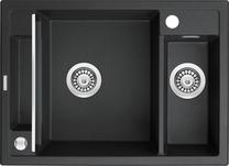 Virtuves izlietne Deante Magnetic ZRM G503, granīts, 69 cm x 50 cm x 20.5 cm, grafīta krās.