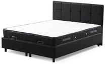Lova viengulė Kalune Design Vitalia, 90 x 190 cm, antracito sp., su čiužiniu, su grotelėmis