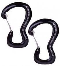 Konks võrkkiigele Ticket To The Moon Carabiner 10 kN, alumiinium, must v.