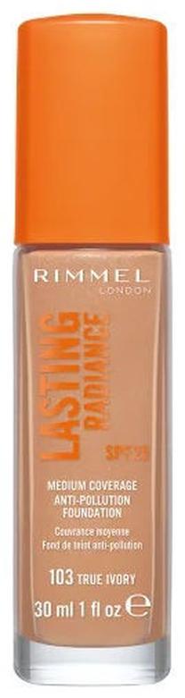 Grima bāze Rimmel London Lasting Radiance, 103 true ivory, 30 ml