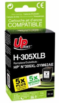 Rašalinio spausdintuvo kasetė Uprint H-305XLB-UP, juoda sp., 20 ml
