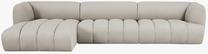 Modulinė sofa Micadoni Harry, smėlio sp., kairinė, 348 x 160 cm x 72 cm