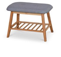 Suoliukas su batų lentyna ST-14, rudas/pilkas, 60 cm x 30 cm x 44 cm