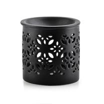 Svečturis Mondex Vesta Fragrance oil Fireplace HTTP4170, keramika, Ø 7.5 cm, 7.5 cm, melna krās.
