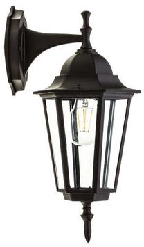 Õue seinavalgusti 4102, 60W, E27, IP44, must v., 20 cm x 37 cm